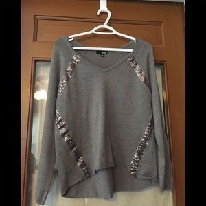 Gray sweater with sequins A.N.A. Brand
